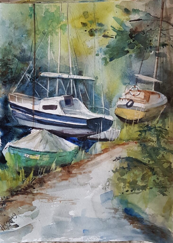 Boote , Ambach, Starnberger See