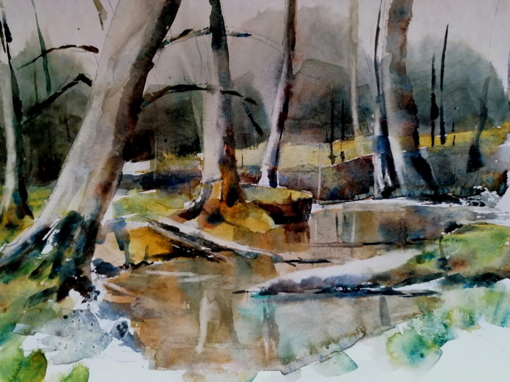 Bachlauf,Bad Heilbrunn