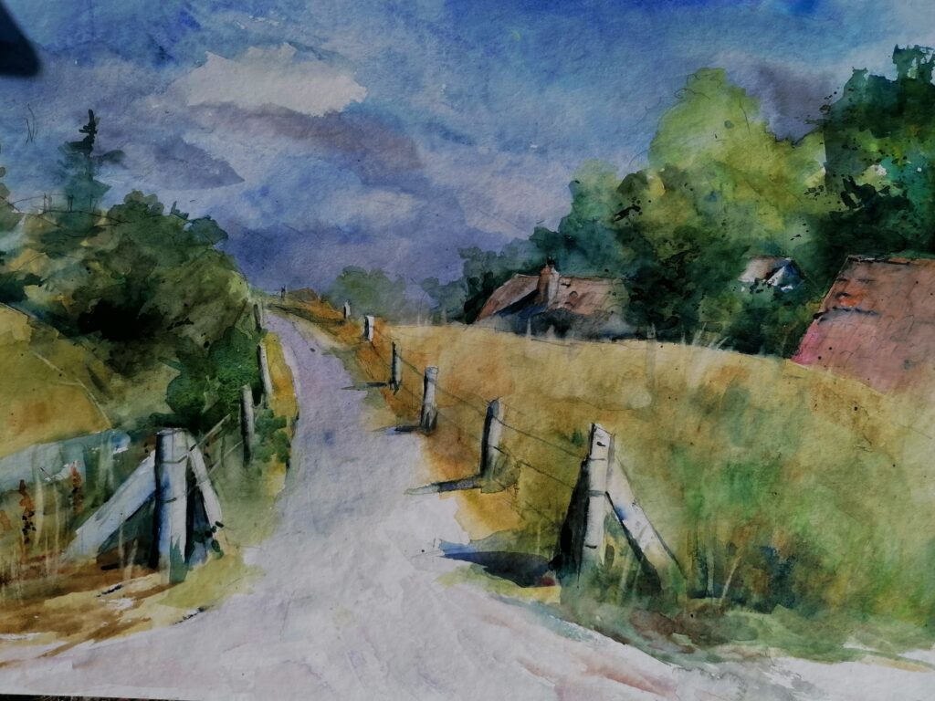 Baltrum, Weg zum Aussichtsunkt, Westdorf 61, 3. August 2021