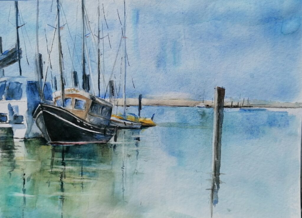 Baltrum, im Hafen, 5. August 2021
